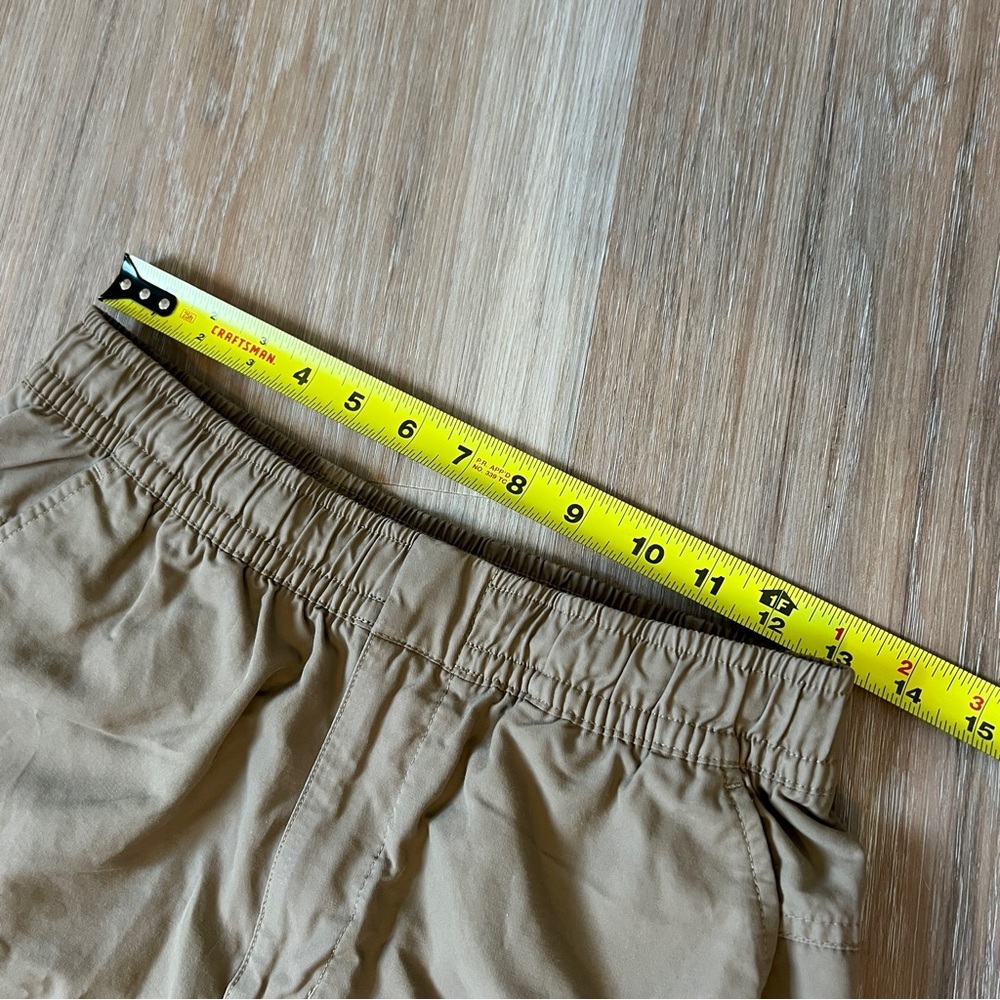 Nike Men’s Tan Cargo Pants Elastic Waist Size M beige joggers ankle - Picture 5 of 9